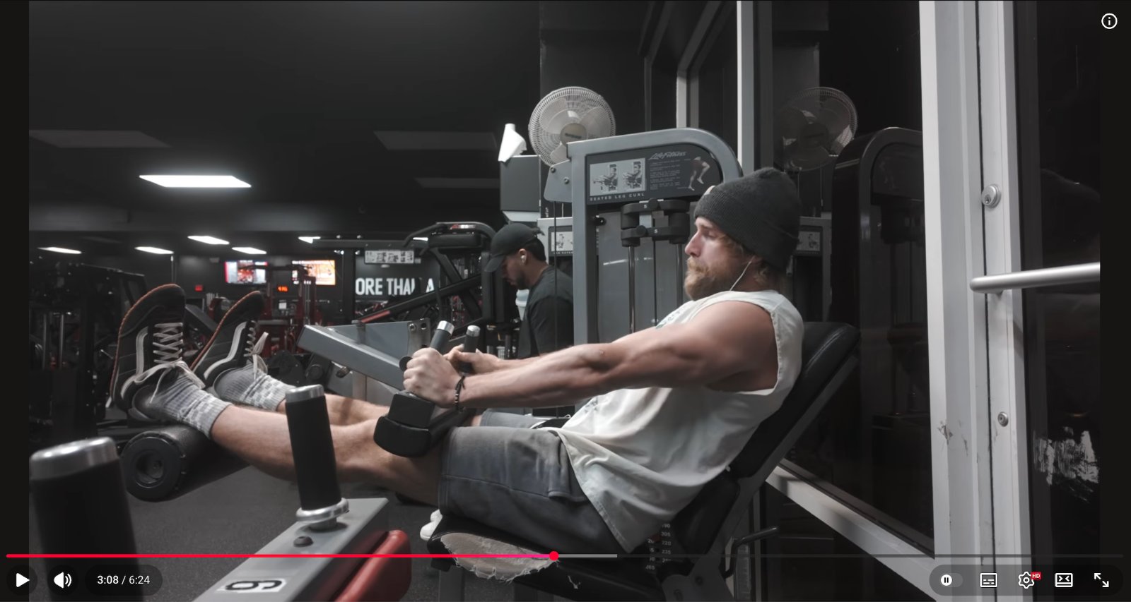 YouTube fitness video